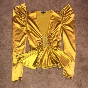 BRAND NEW* Shiny mustard Dress Shirt